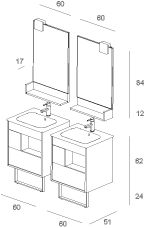 Lume 04 Mastella  Lume  Комплект мебели для ванной  - Вид №4