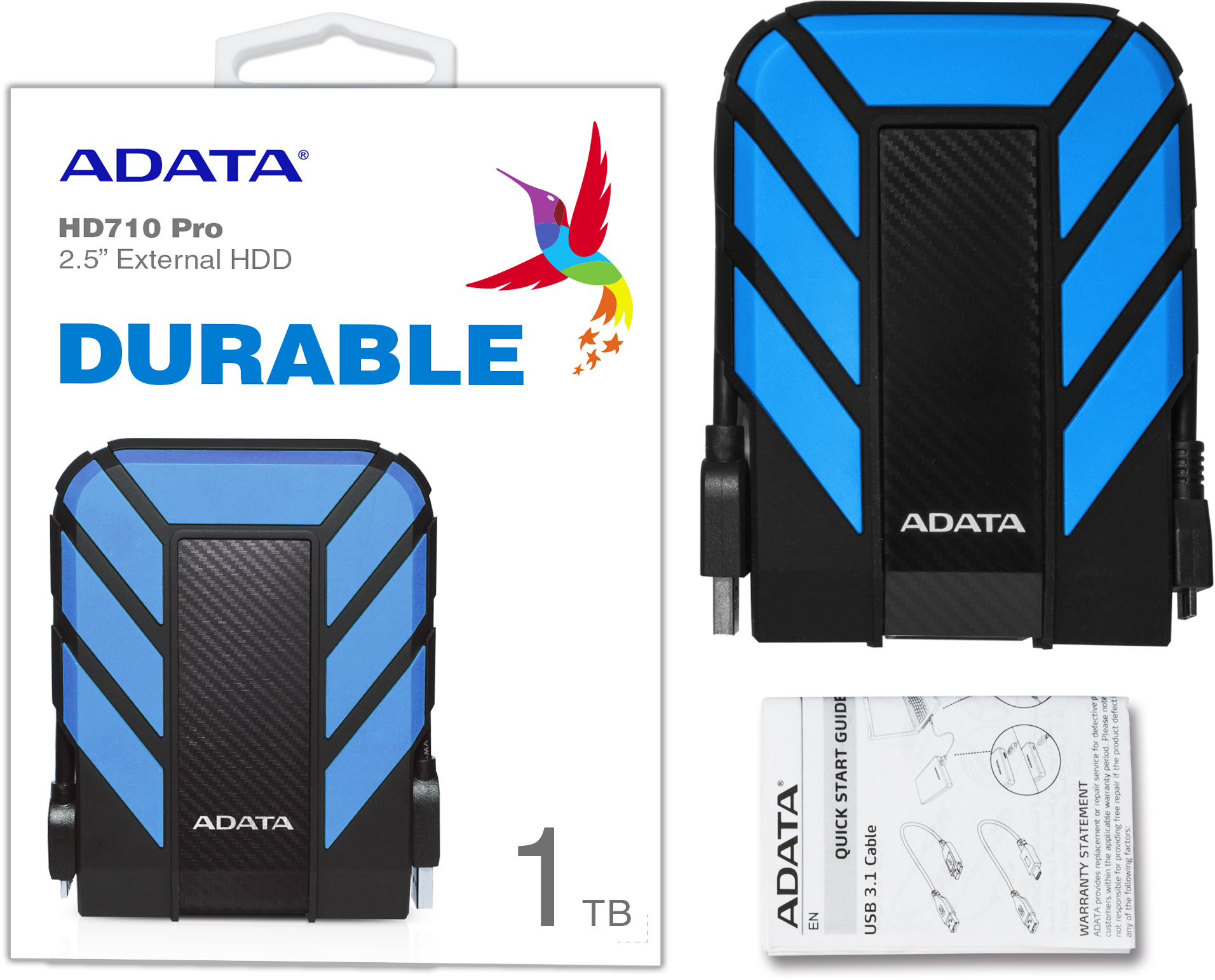AHD710P-1TU31-CBL Hdd usb3.0 1tb dashdrive hd710p blue ADATA Santreyd  - Вид №5