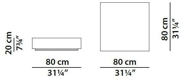 BAXTER Журнальный столик квадратный из бетона sun-id-1464610 - Вид №13