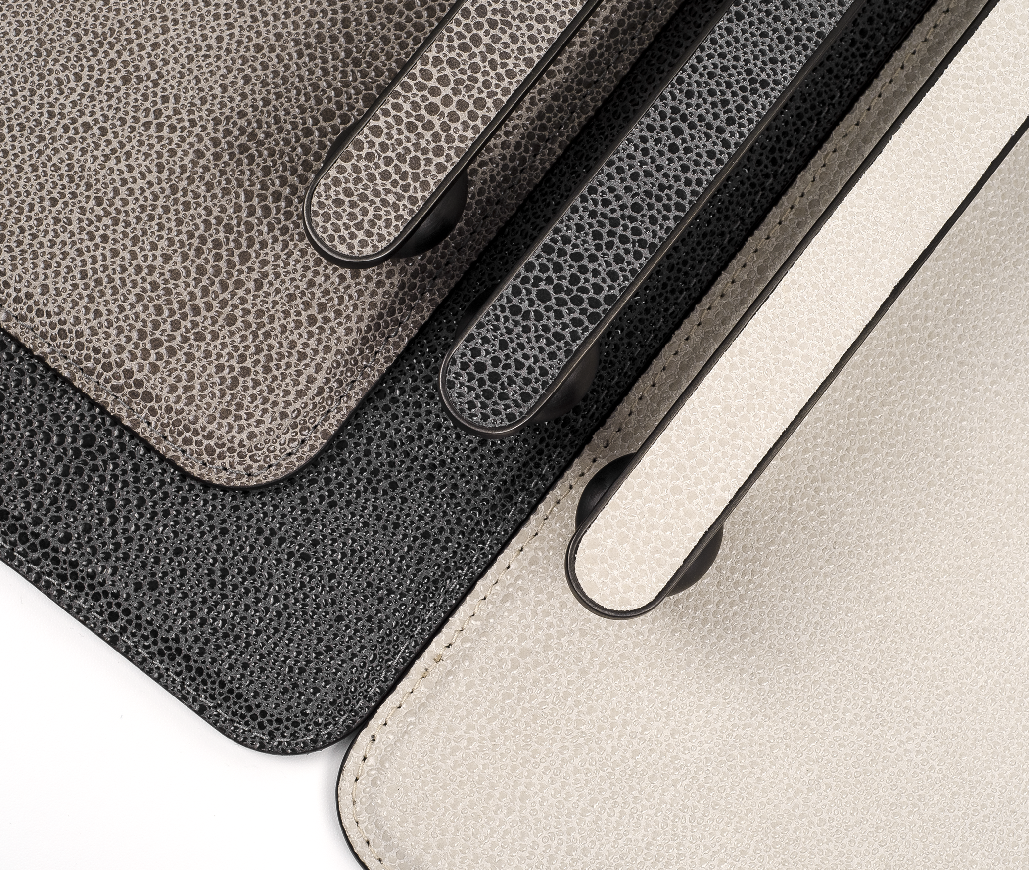 Памфили Поднос - 35,5X35,5 см / металл-хром/ари-кожа_крем Pinetti 00.1908.061.027 - Вид №4