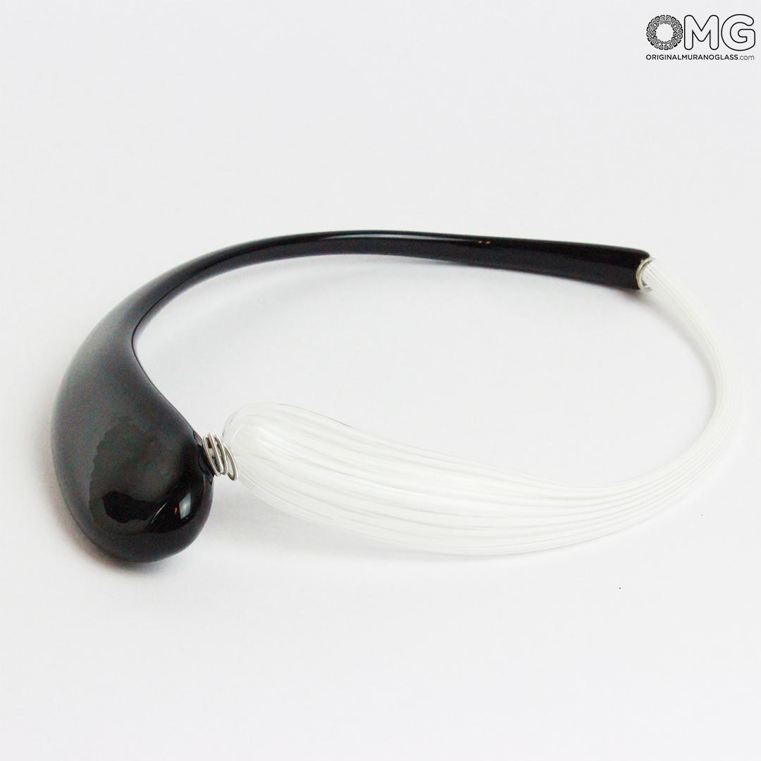 949 ORIGINALMURANOGLASS Колье Дениз белое - муранское стекло OMG 21 см  - Вид №1