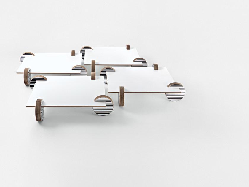 Staygreen Журнальный столик из крафт-бумаги на колесиках sun-id-1402576 - Вид №7