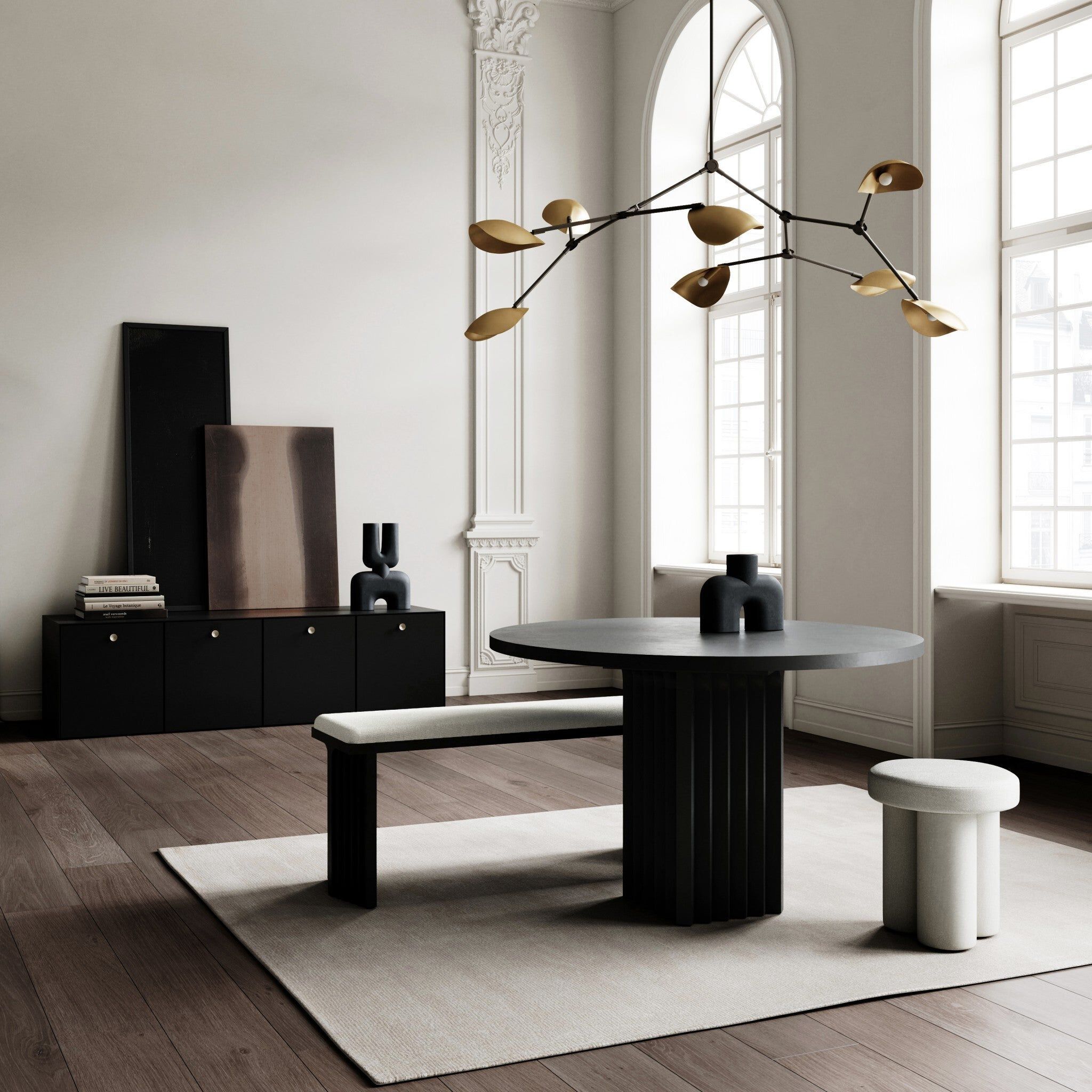 Низкий стул из льна 101 Copenhagen Big Foot ARCH-00035385 - Вид №5