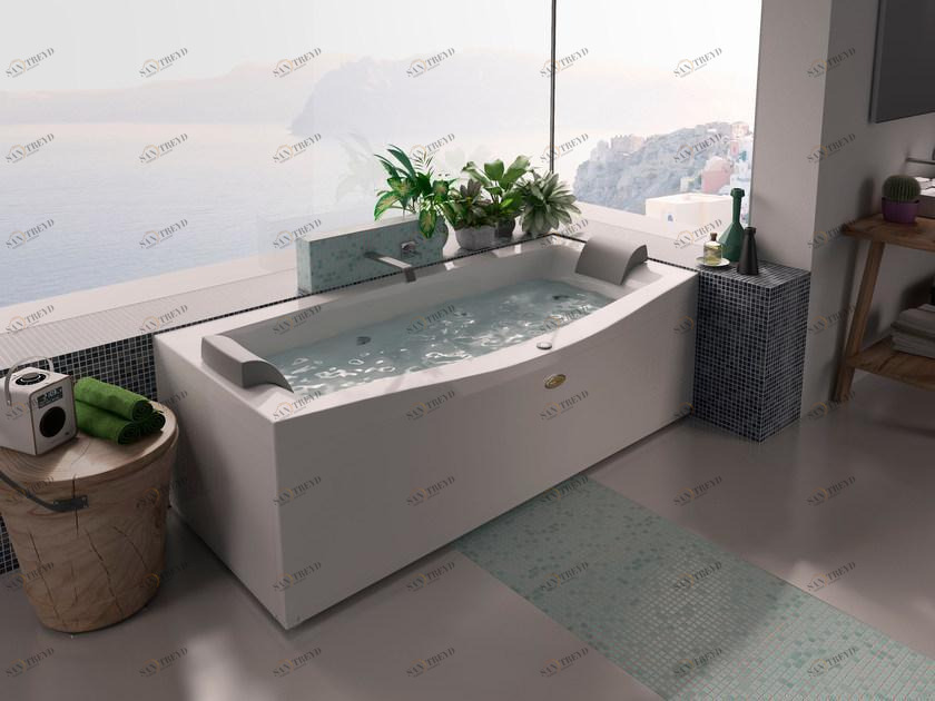 Jacuzzi® 2-х местная прямоугольная гидромассажная ванна Essentials sun-id-1475550