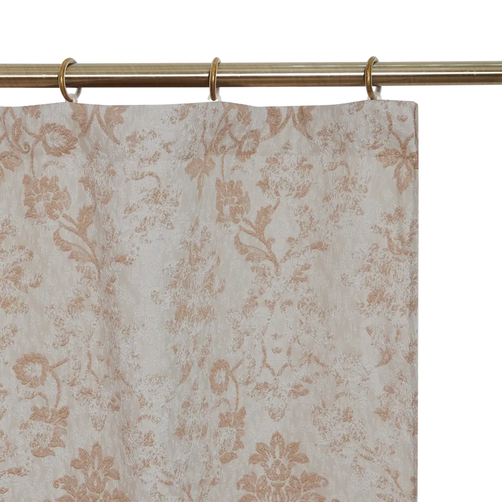 Штора на ленте Элиза 200x260 см цвет коричнево-бежевый MIAMOZA STLM-2012580 - Вид №2