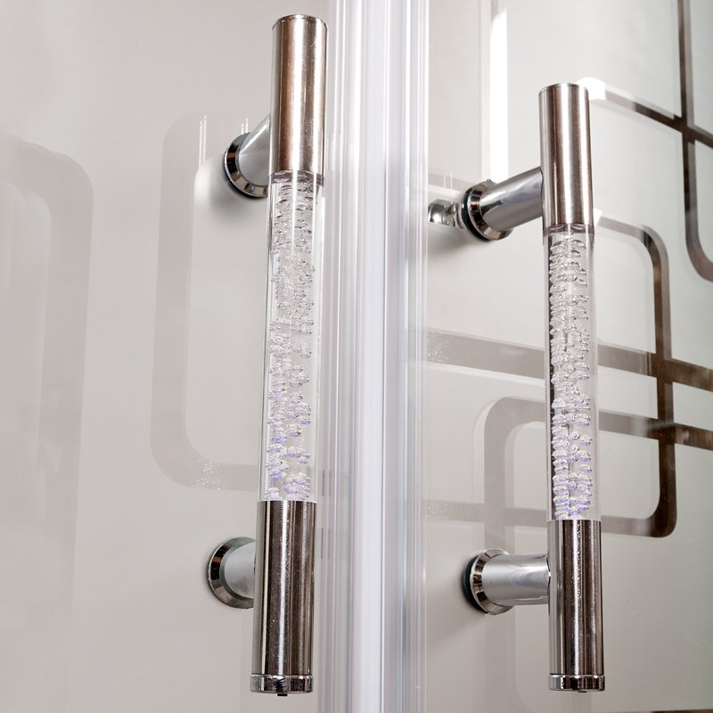 BМ4590 стандартная BLACK Душевая кабина DETO Серия ВМ Душевое ограждение С 01 - Вид №6