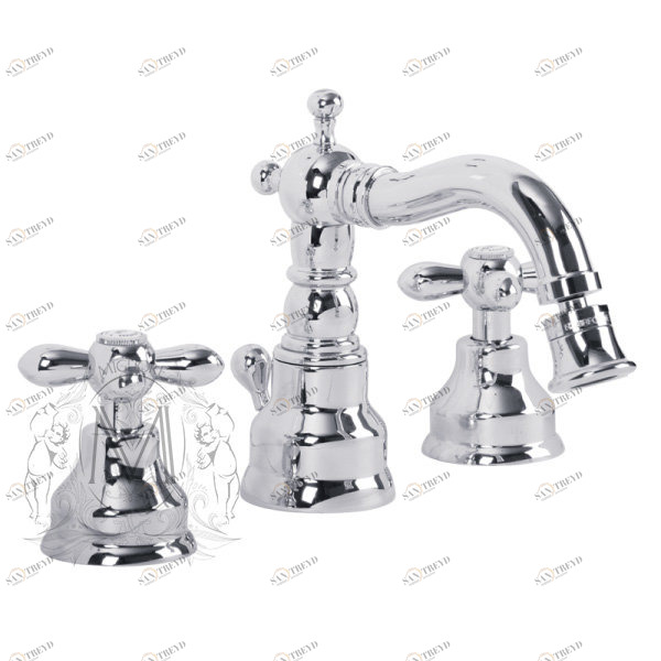 Смеситель MIGLIORE Princeton Plus ML.PRP-8025.СR для биде - хром, на 3 отверстия ML.PRP-8025.CR