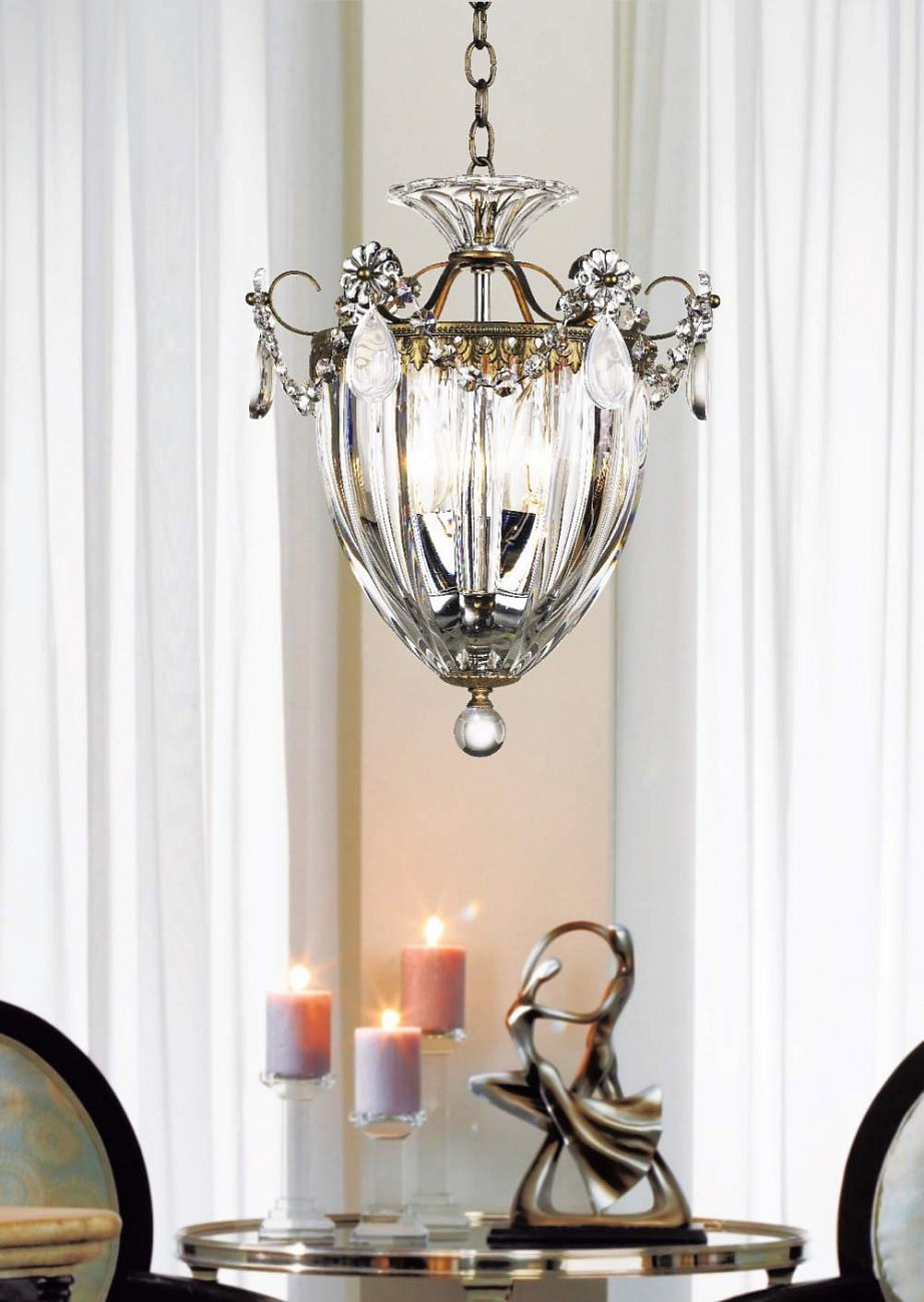 Люстра хрустальная 24х20 см прозрачная Bagatelle 1241-48 SCHONBEK ДИЗАЙНЕРСКИЕ 00-3882249 Прозрачный;серебро  - Вид №5