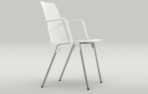 Brunner Штабелируемый конференц-стул HPL с подлокотниками Hero