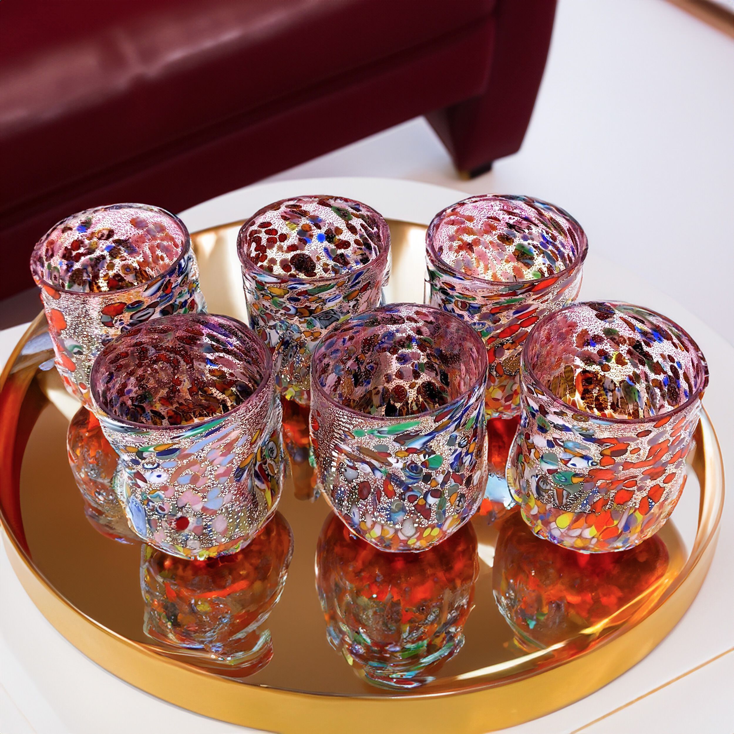 Набор из шести стаканов из муранского стекла ручной работы YourMurano готы ARCH-00023287 - Вид №2
