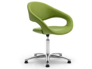 5-спицевое кожаное вращающееся офисное кресло