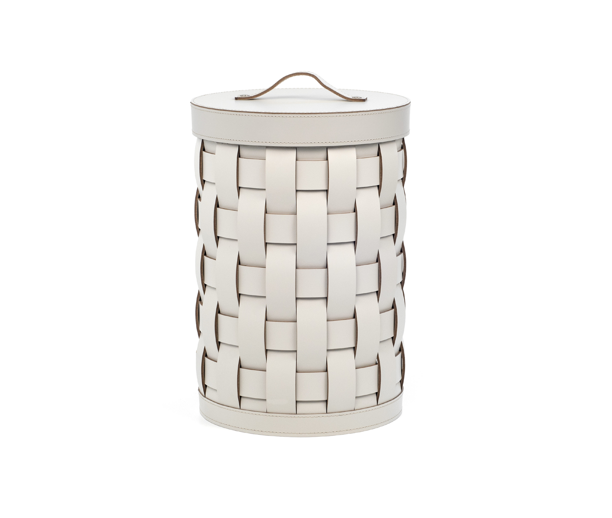 Корзина для бумаг Demetra - Ø22XH34,5 см / регенерированная кожа_camel Pinetti 00.324.082.011