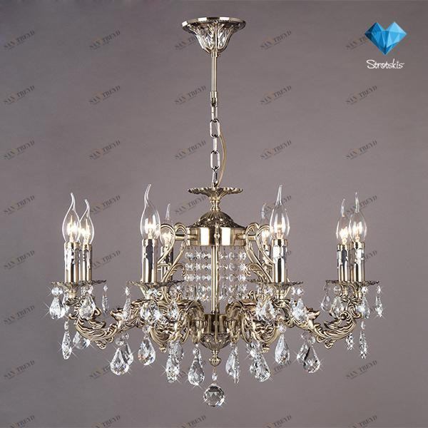 Подвесная люстра Bogates 212/8 Strotskis BOGATES ДИЗАЙНЕРСКИЕ 185801 Бронза 