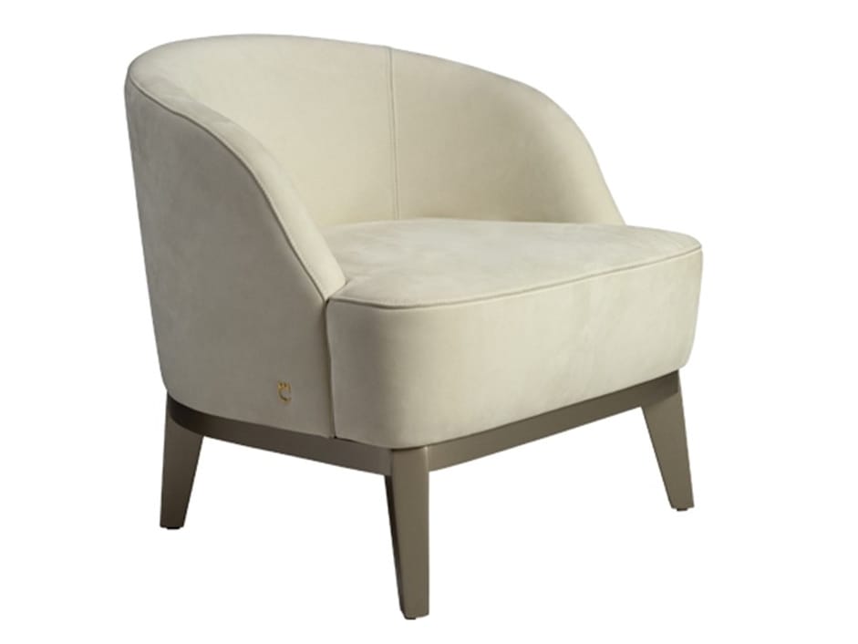 Кресло из нубука с подлокотниками Paolo Castelli Вдохновение ARCH-00085029