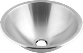 SN0036CS Умывальник встраиваемый из нержавеющей стали Ø405 мм без перелива mediclinics 
