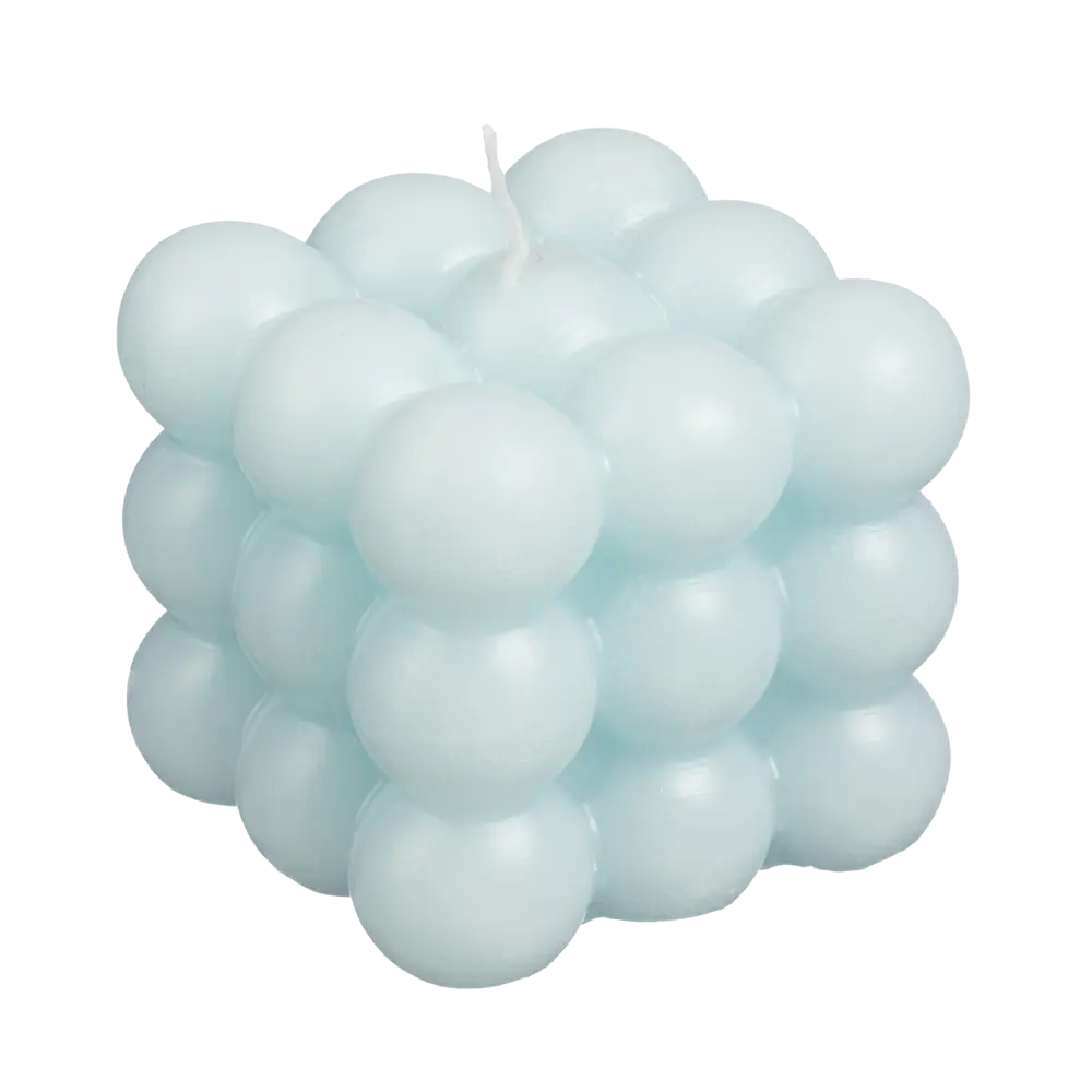 Свеча Шары в кубе 6 см голубая Santreyd STLM-2198232