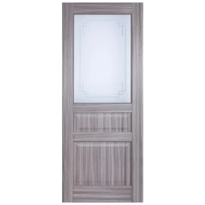 Дверь межкомнатная остеклённая Artens Мария 70x200 см цвет серый дуб