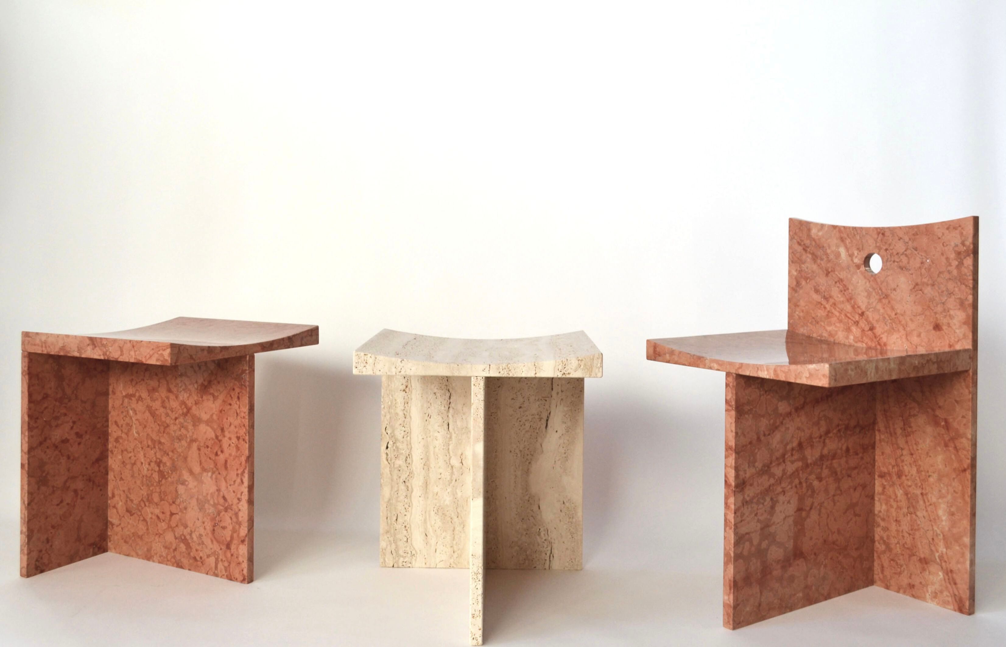 Верона красный мраморный табурет Pistore Marmi Pistore Marmi X McGannon Saad ARCH-00116748 - Вид №9