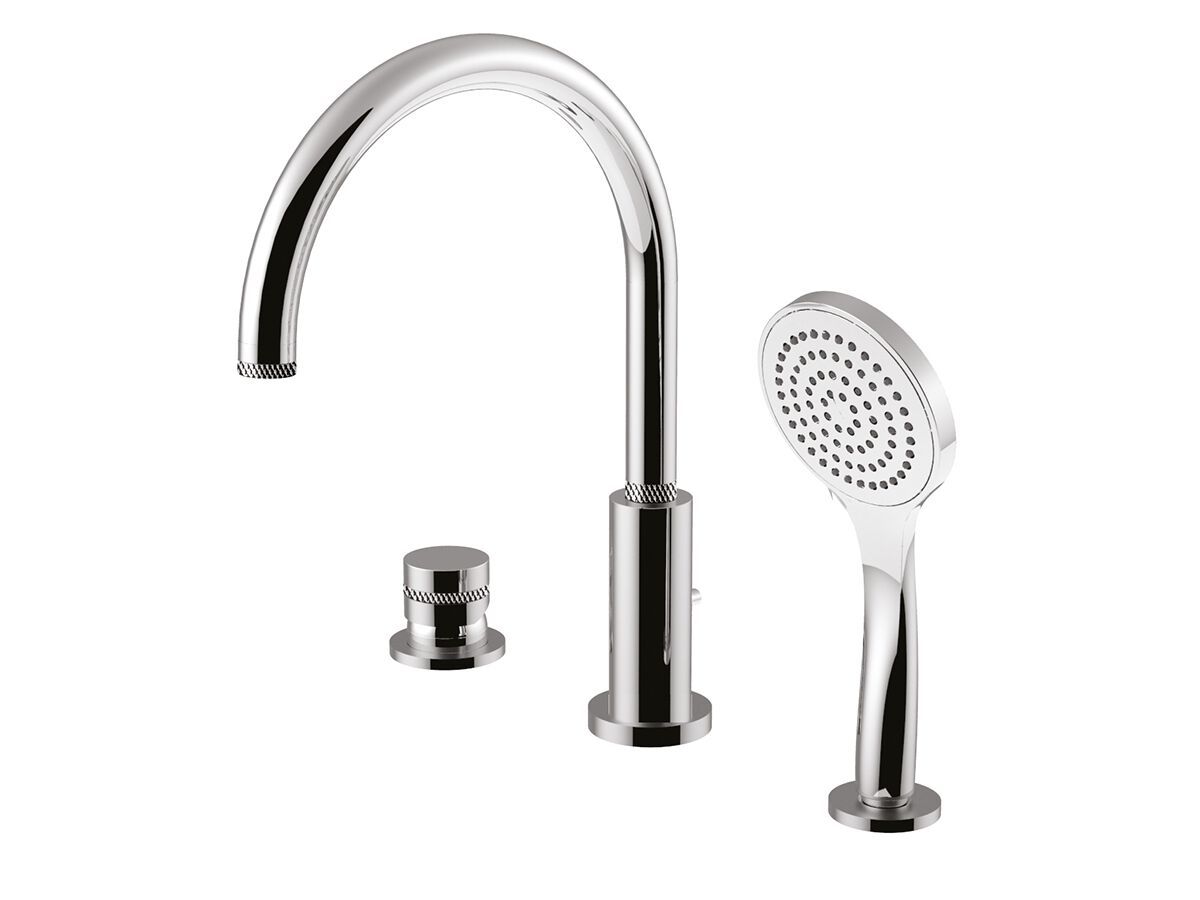 Смеситель для ванны с 3 отверстиями и ручным душем Rubinetteria Giulini MyRing Deluxe ARCH-00021156 - Вид №1