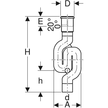 GEBERIT 365.813.16.1 Сифон Geberit PE, с окном технического обслуживания  - Вид №2