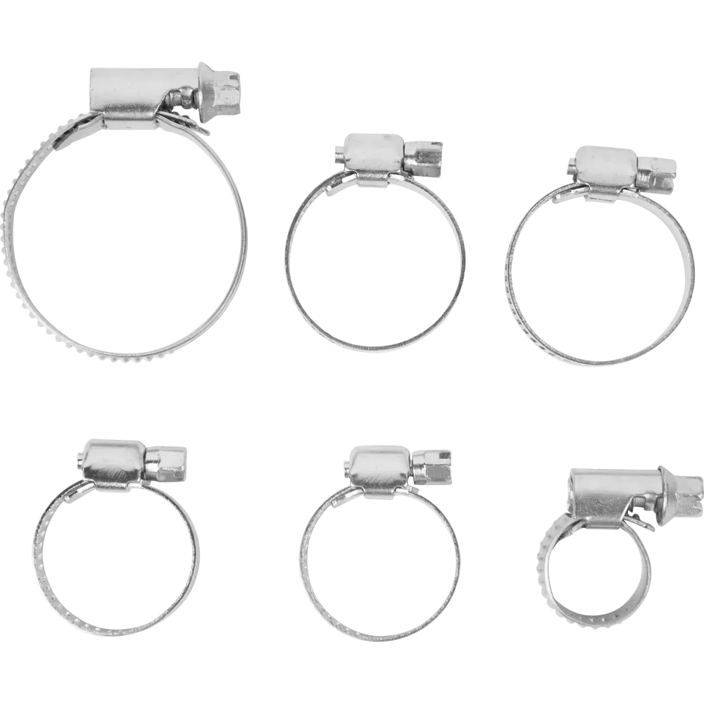 Набор стальных хомутов BOUTTE для шлангов 6 штук 11457049 STLM-0001249