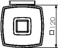 11915A Мыльница подвесная цвет хром LANGBERGER ALSTER - Вид №2