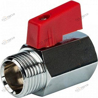 Кран шаровый STOUT ВН Mini 1/2" стандартный проход, флажок SVB0022000015