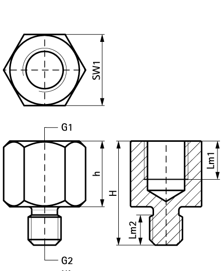 6477210 BIS Переходники нерж. создание резьбового соединения walraven  - Вид №1