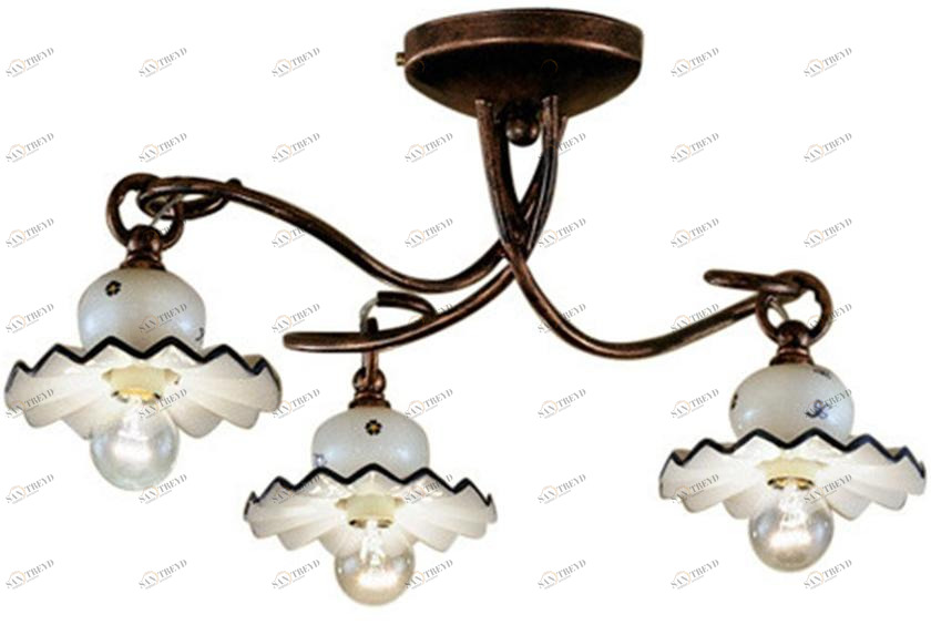 FERROLUCE Керамический потолочный светильник с фиксированным кронштейном Roma C404-3/4