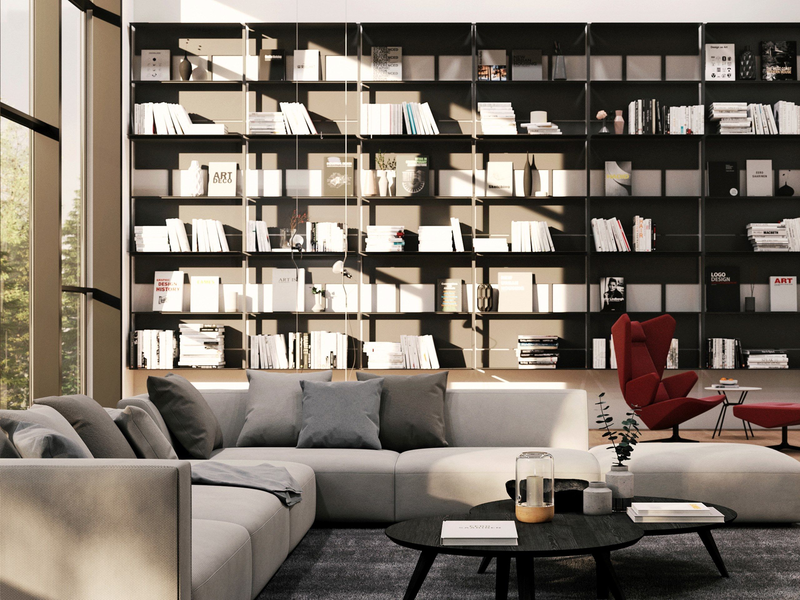 Самонесущая алюминиевая Книжная полка prostoria Shtef ARCH-00139424 - Вид №3