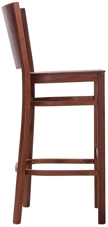 278 Стул Бергамо Орех барный R-HOME 400211СП_тем.орех - Вид №2