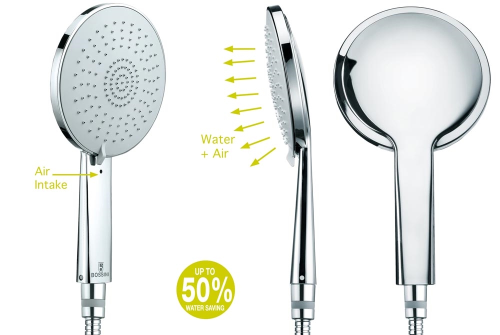 B00168 Душевая лейка MIXA/3 FITAIR Ø 140 mm BOSSINI  - Вид №6