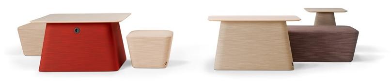 Offecct Прямоугольный журнальный столик из дерева и ткани Osaka sun-id-1501573 - Вид №3