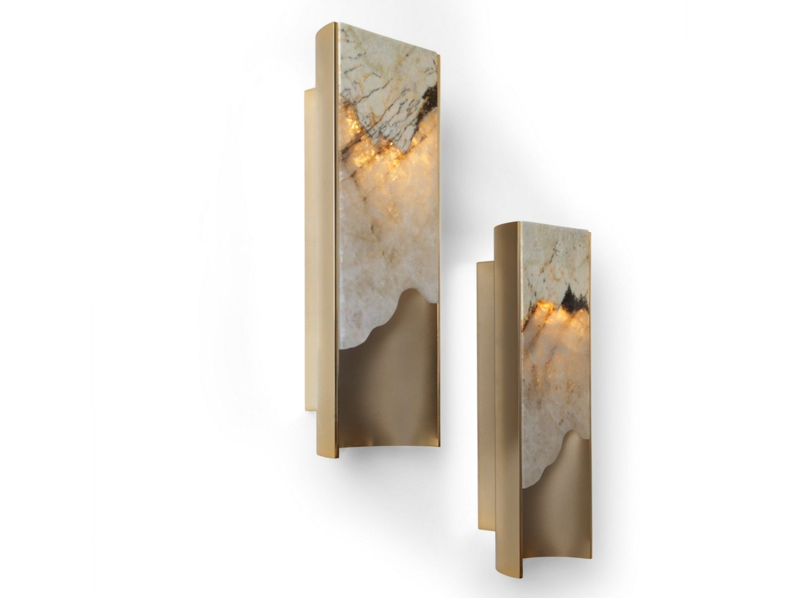 Настенный светильник из алюминия и оникса Visionnaire Polaris ARCH-00092818 - Вид №1