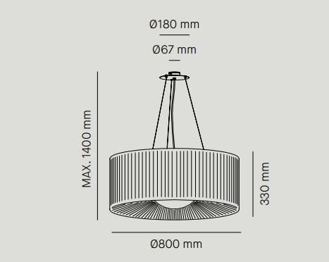 Регулируемая ткань подвесной светильник Milan Iluminacion Lap ARCH-00036421 - Вид №14