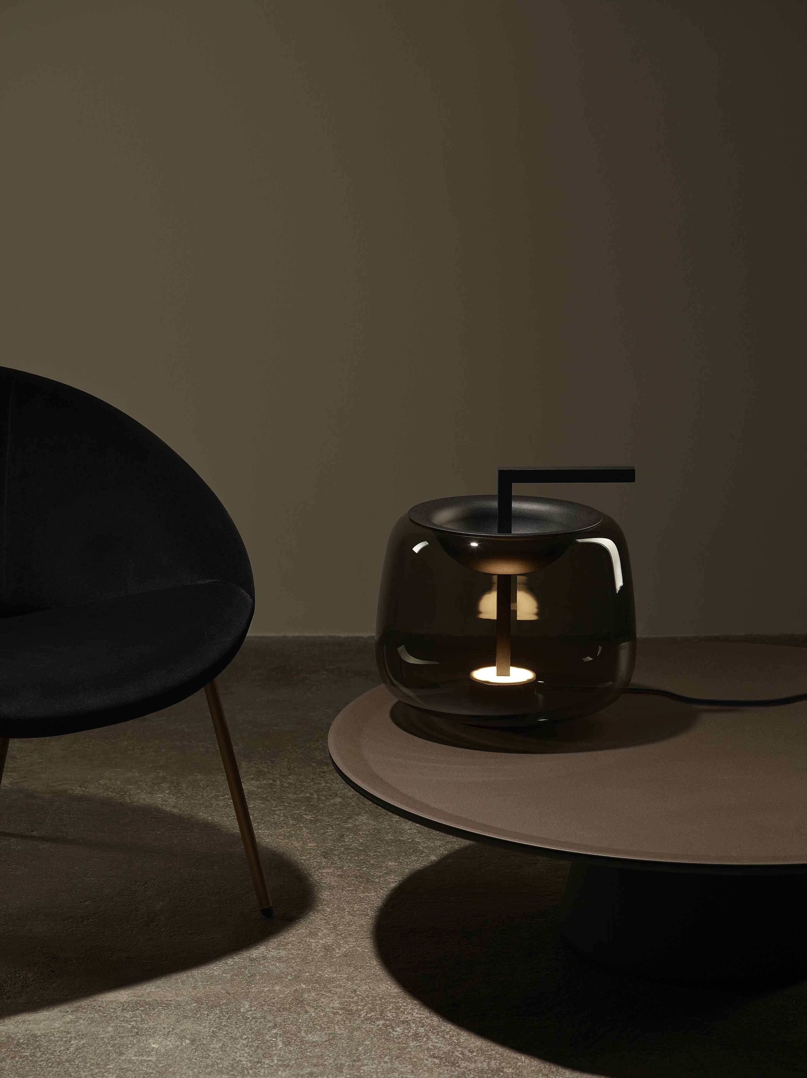 Светодиодная настольная лампа из дутого стекла BROKIS Double ARCH-00003374 - Вид №3