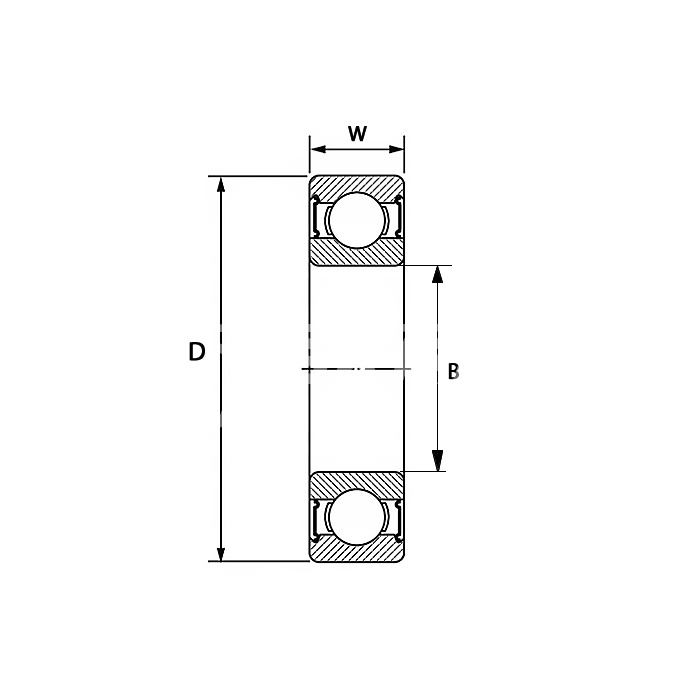 IS2506 Нержавеющий подшипник (магнитный) 607 BSS2RS ISKRA  - Вид №1