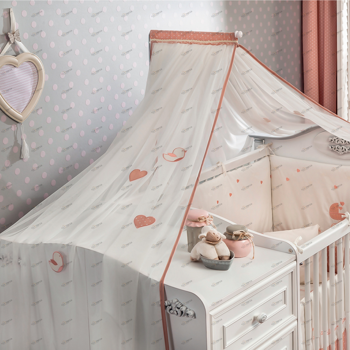 Балдахин на детскую кроватку Romantic Baby CILEK ROMANTIC BABY 00-3832093 Белый Santreyd 