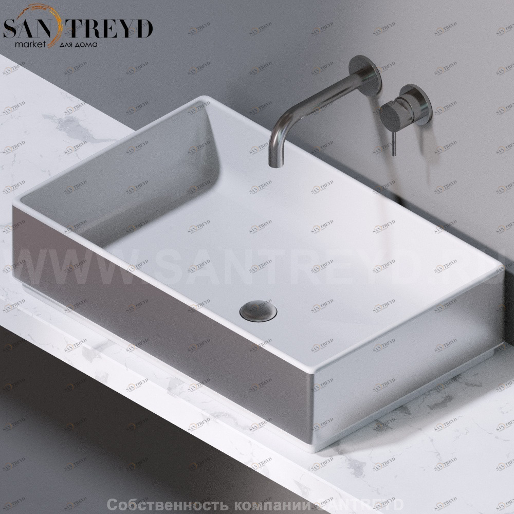 L620351 Накладная раковина на столешницу  прямоугольная A. e T. Italia Fly AeT ITALIA