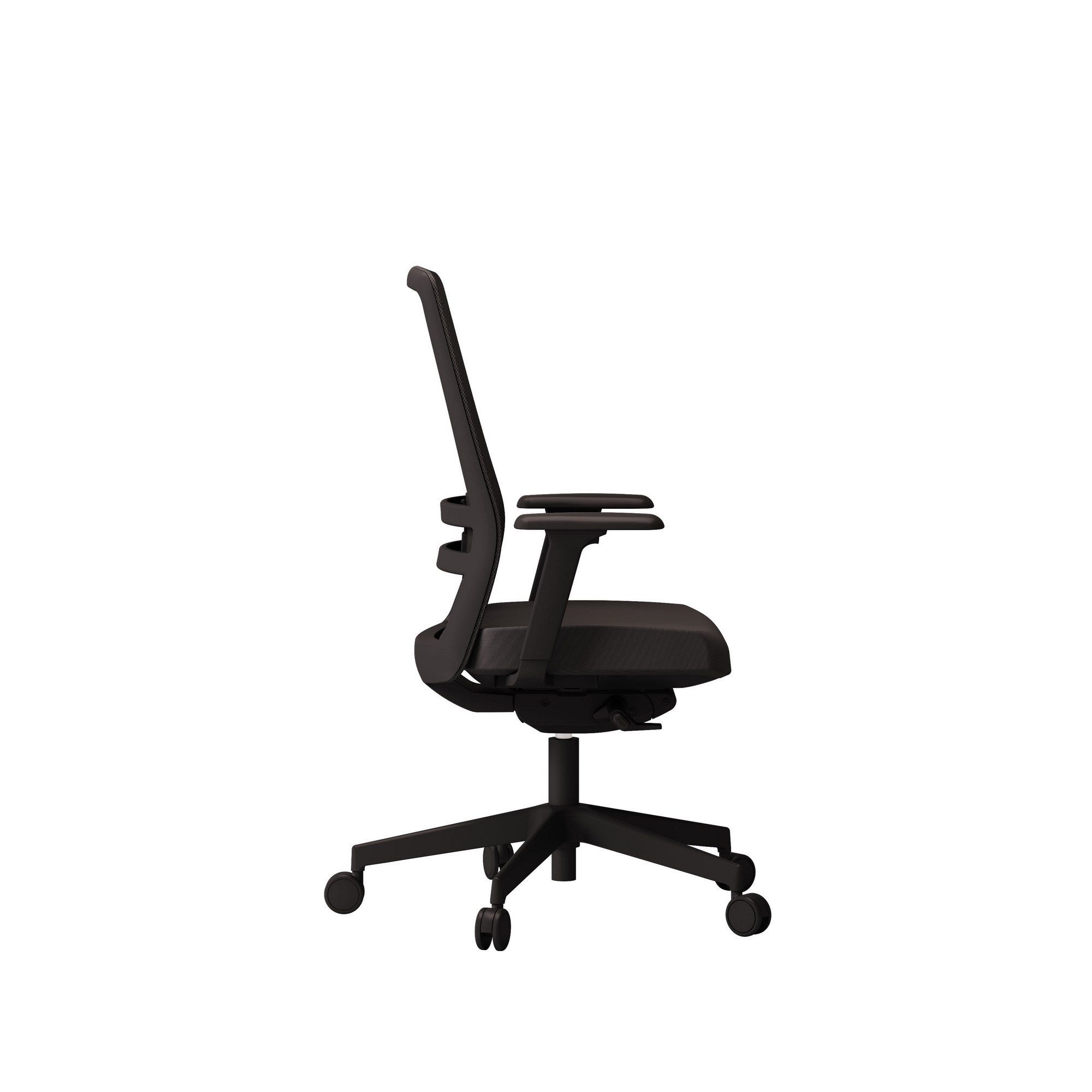 Тканевый регулируемый по высоте рабочий офисный стул с колесами Las Mobili обзор ARCH-00082310 - Вид №5