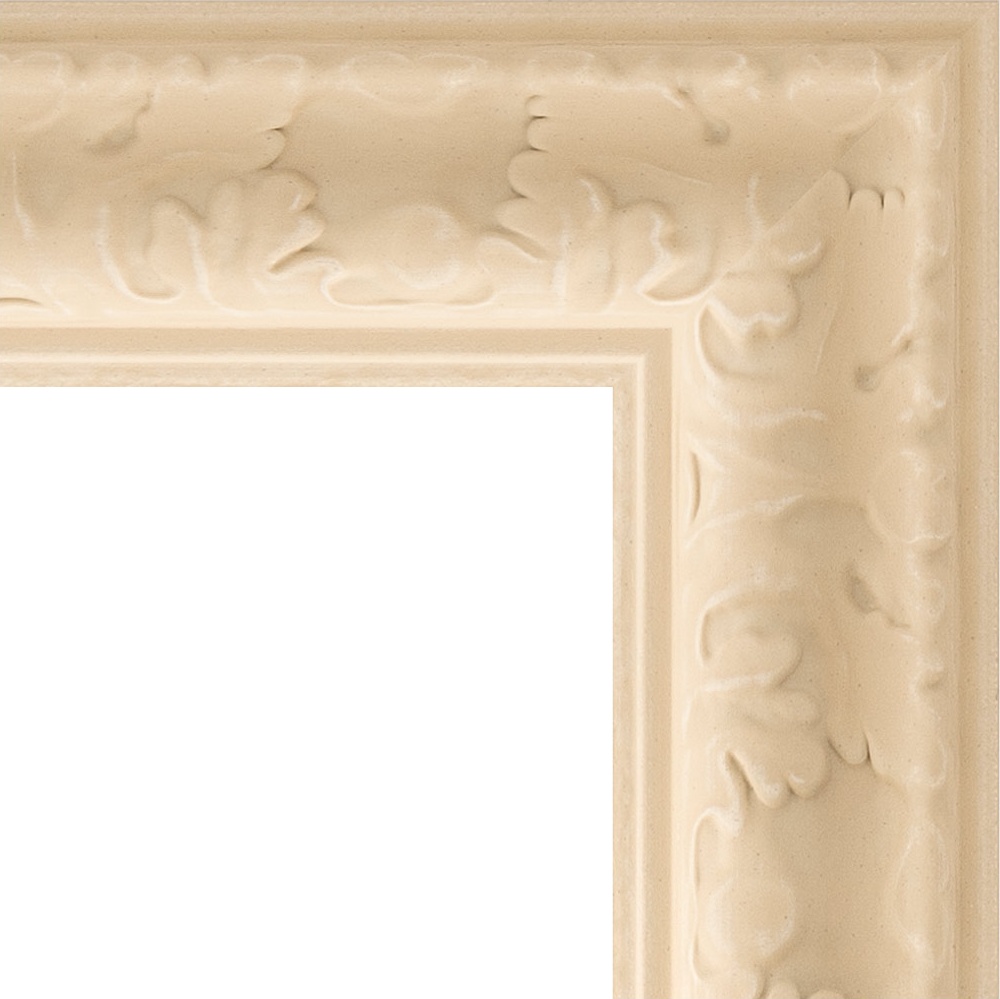 BY 4097 Зеркало с гравировкой в багетной раме - старый гипс 82 mm EVOFORM Exclusive-G - Вид №5