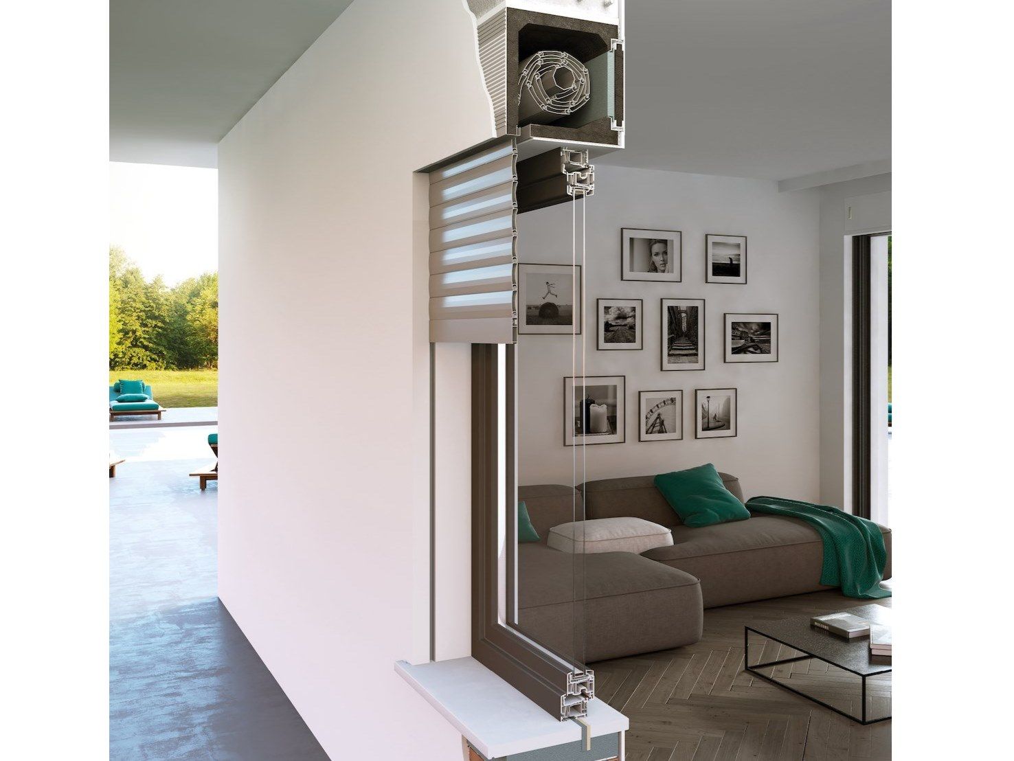 Мусорный контейнер для рольставни INCOVAR CLASSIK ARCH-00023942