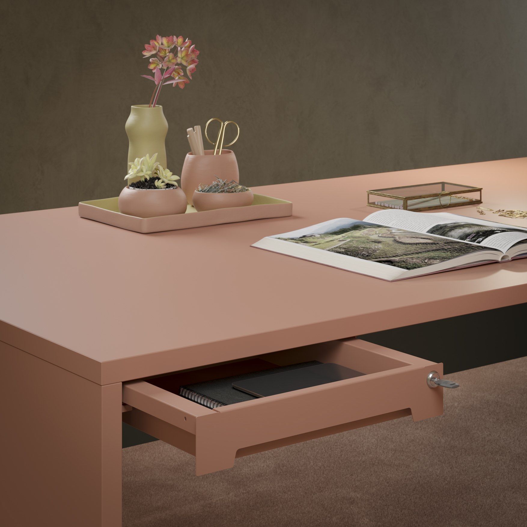 Прямоугольный рабочий стол Fenix-NTM® с системой кабельных втулок PROF ARCH-00051076 - Вид №16