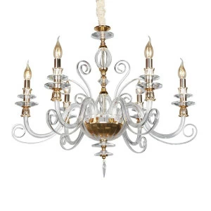 Подвесная люстра Omnilux OML-79613-06 золото OMNILUX ДИЗАЙНЕРСКИЕ 186461 Золотой