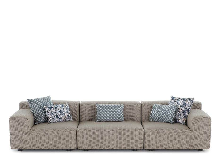 3-местный тканевый модульный садовый диван Kartell Plastics ARCH-00084745 - Вид №4