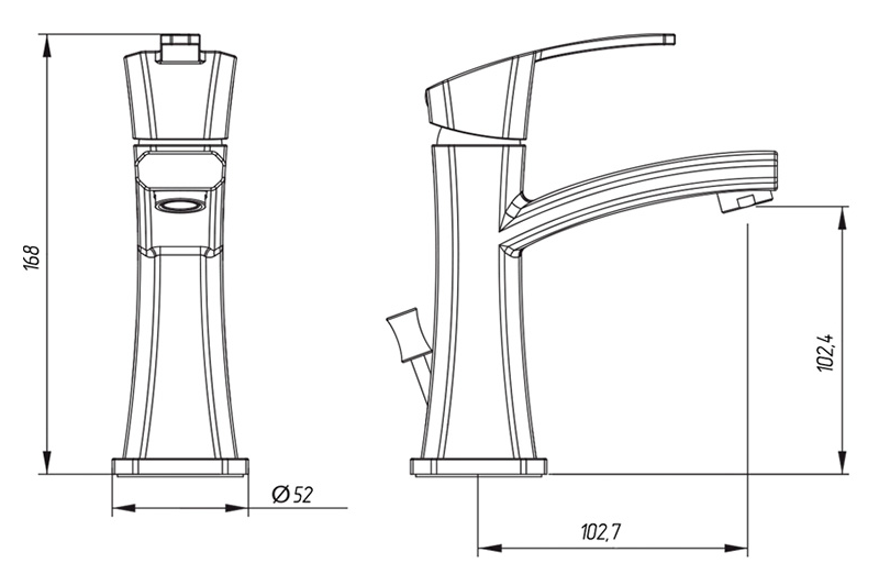 ML.MRC-8713.cr Смеситель Migliore Mercury - Вид №1