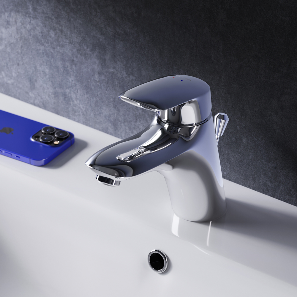 F5382132 смеситель для умывальника с д/к излив 146 мм хром шт AM.PM Bliss L