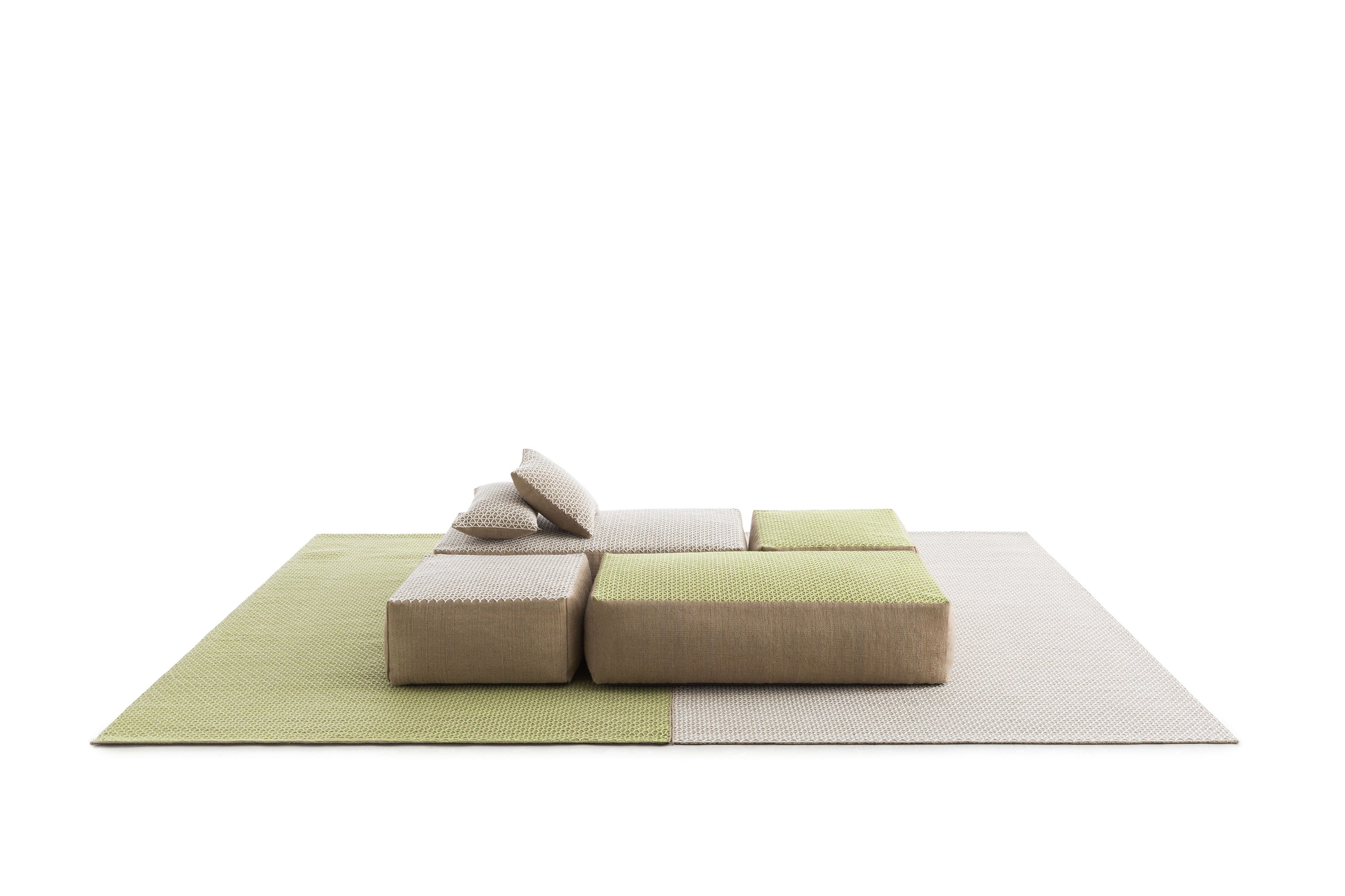 Квадратная подушка из мешковины GAN Raw ARCH-00009079 - Вид №1