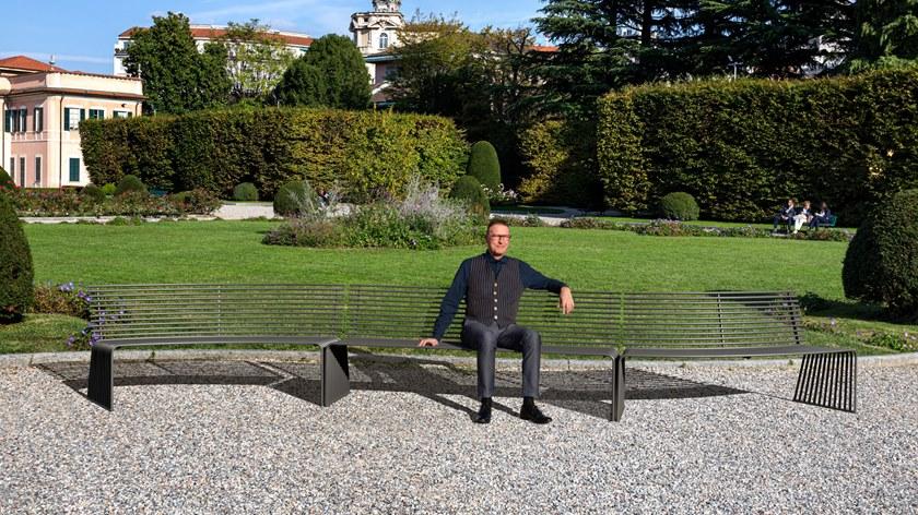 Urbantime Скамья из металла со спинкой Zeroquindici.015 sun-id-1427258 - Вид №2