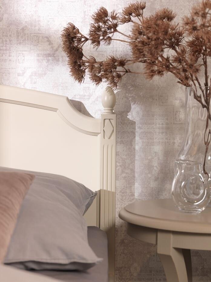 SELVA Односпальная кровать в вишневом цвете Villa borghese 2370 - Вид №1